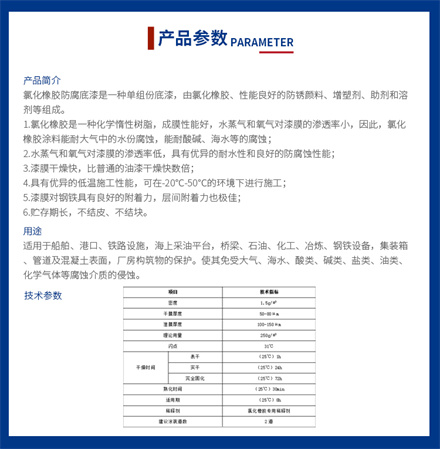 單組份氯化橡膠耐腐底漆