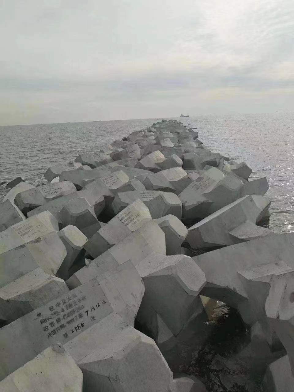 上海扭王字防浪石模具定制