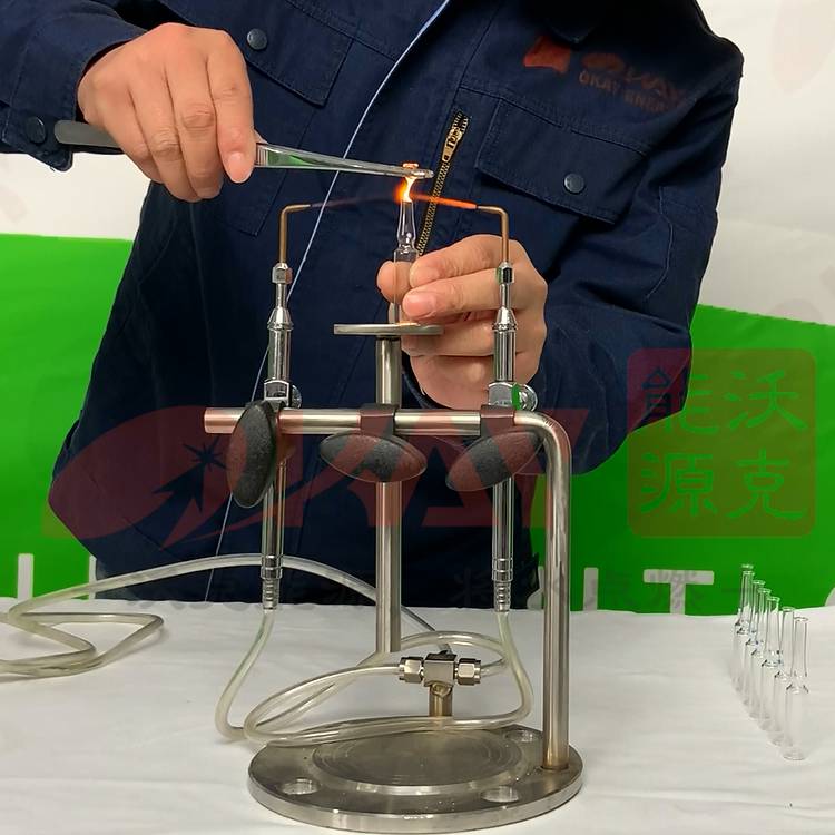 沃克能源雙火頭氫氧焰安瓿瓶熔封機 學校實驗室安瓿瓶封口機