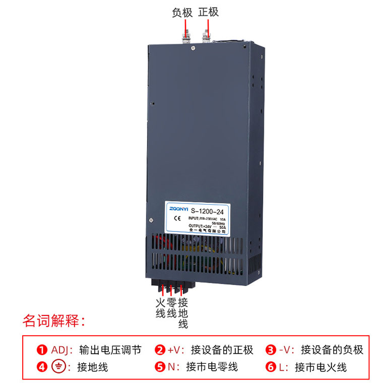 S-1000W-24V大功率电源 工业自动化电源