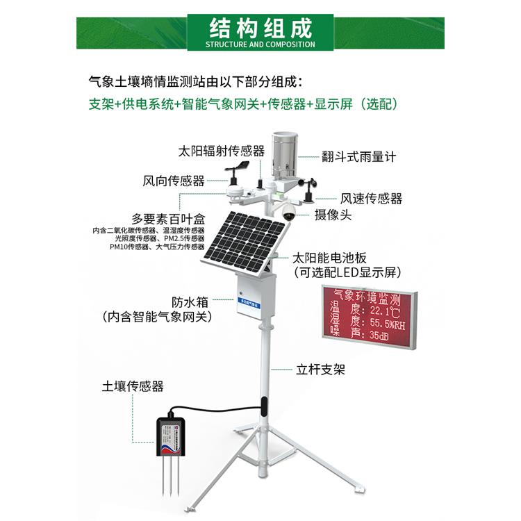 大棚土壤監測設備規格 數據查看方便 適配多種傳感器