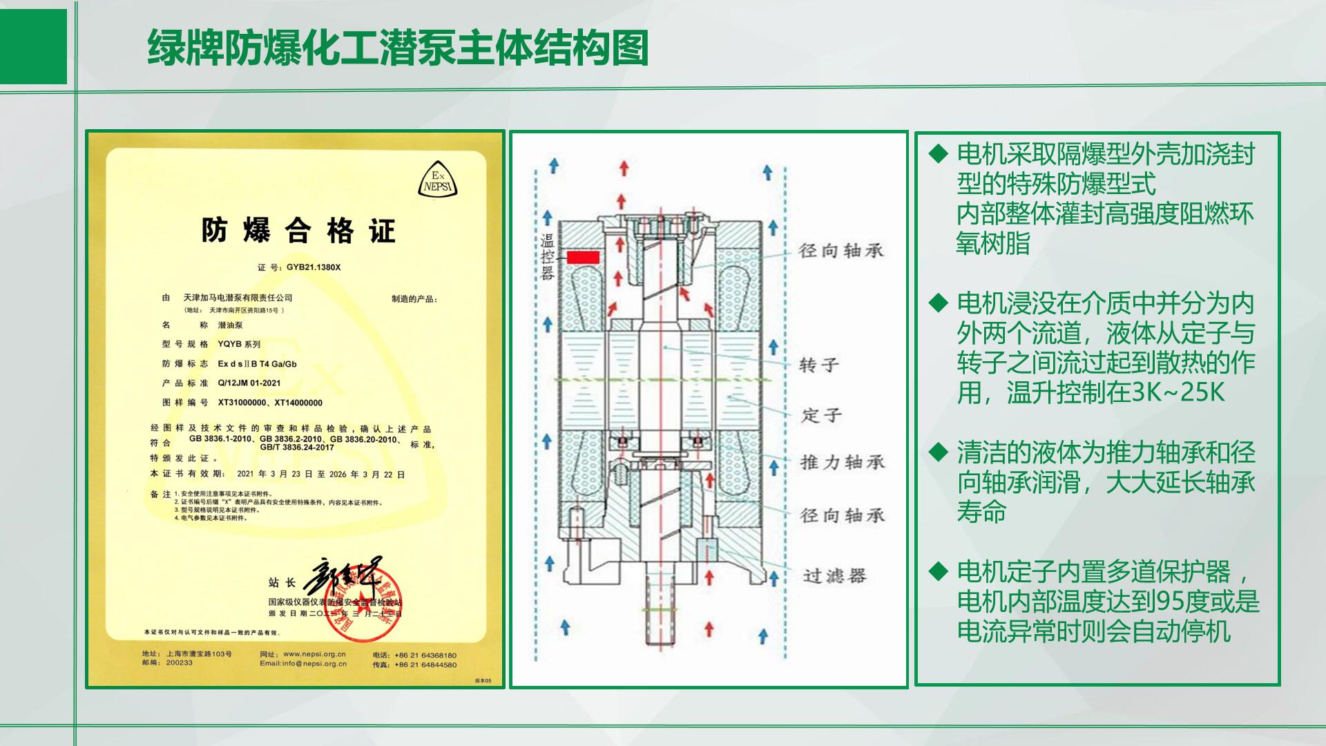 绿牌0区防爆潜液泵-免维护液下泵-化工防爆潜泵Ga等级