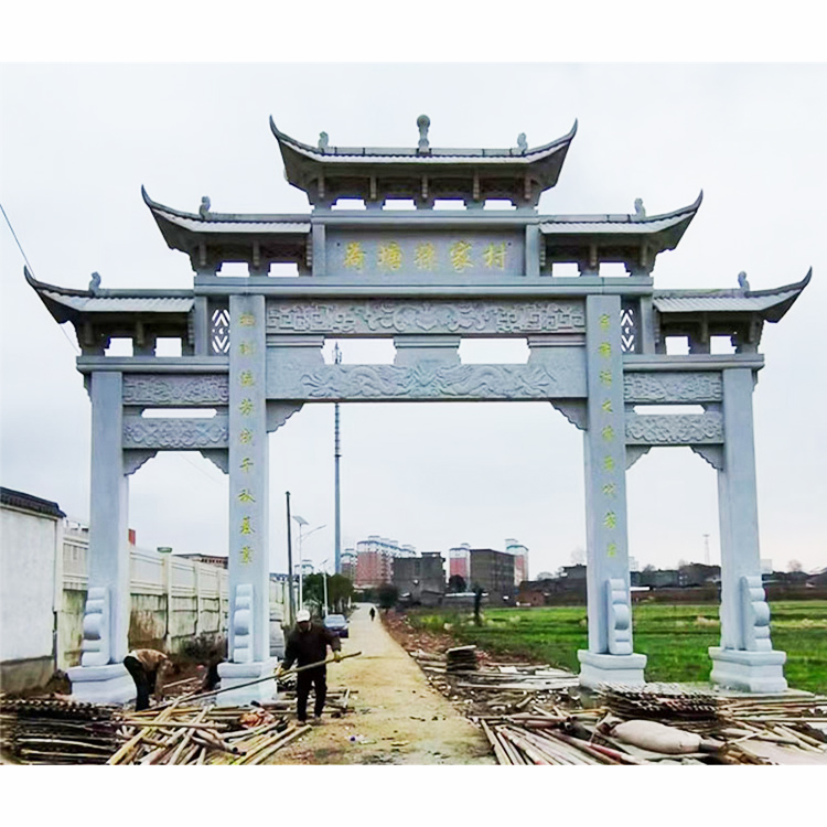 仿古大型門樓圖片 三盛石業(yè)