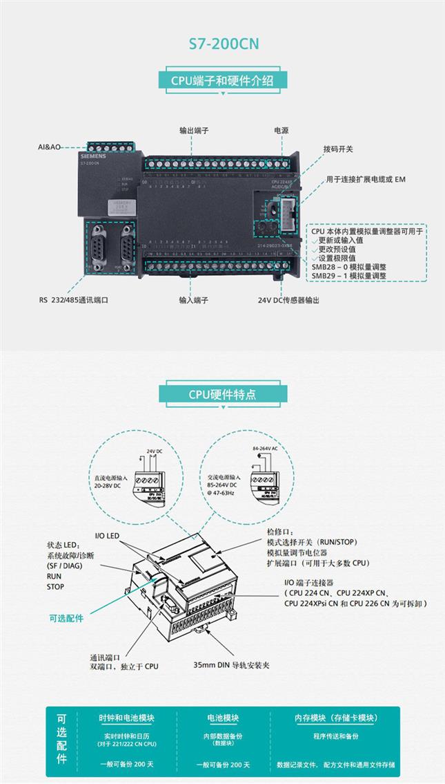 SIEMENS/西门子CPU电池盒