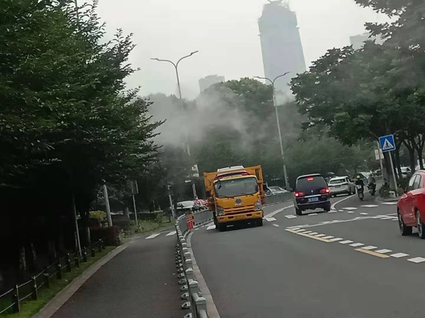 常州道路灯喷雾除尘