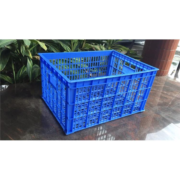 宜春帶鐵耙喬豐塑膠筐 資陽全新料食品級塑料周轉(zhuǎn)筐