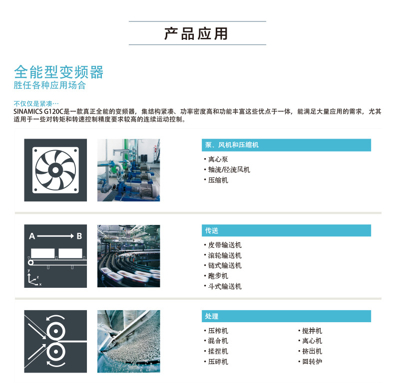 西门子G120C变频器6SL3210-1KE14-3AB2原装进口