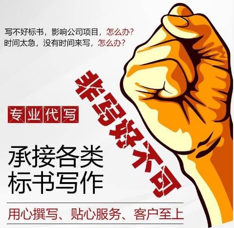 东莞代做投标标书公司