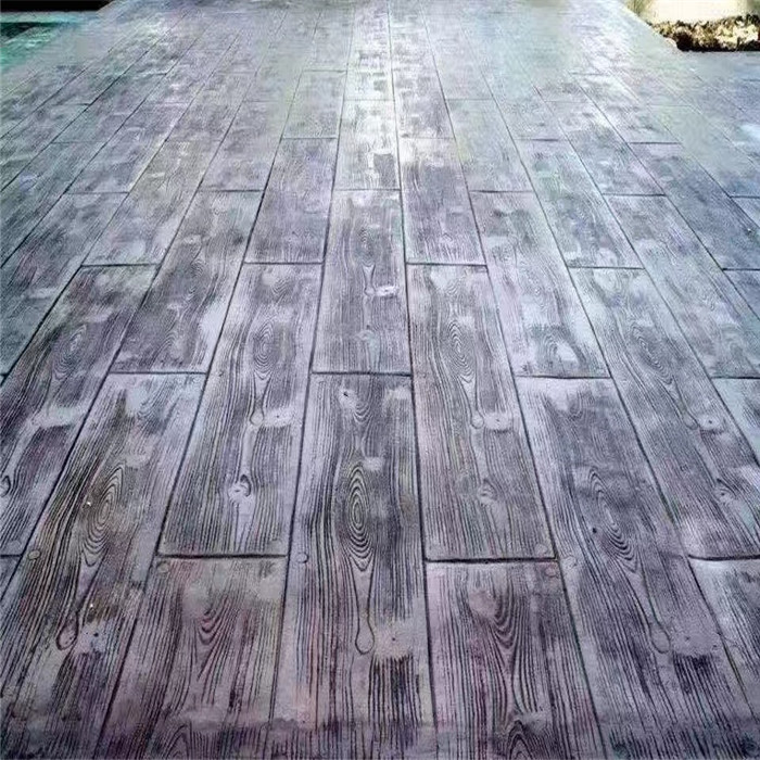 德陽公園壓印地坪施工