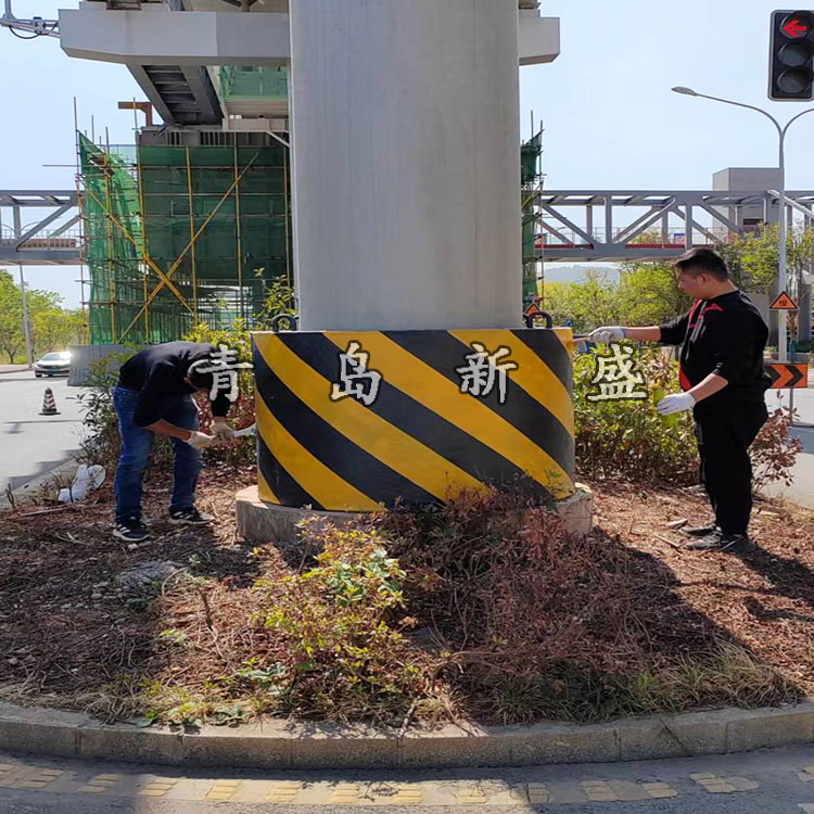 青岛新盛高速公路桥墩防撞设施 桥墩防撞装置 柔性防车撞设施