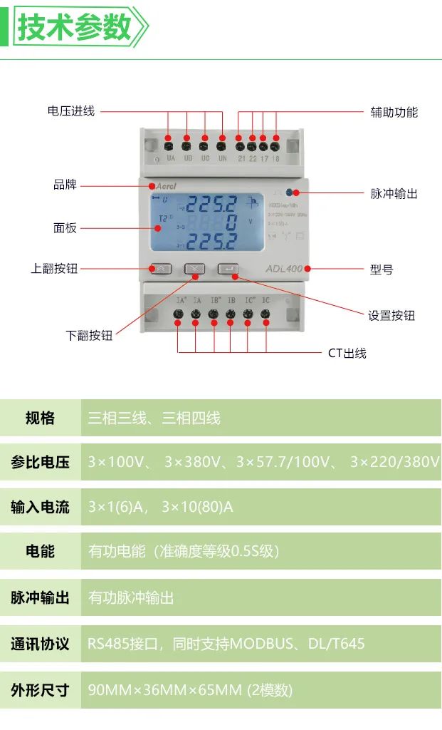 电子式电能表导轨表