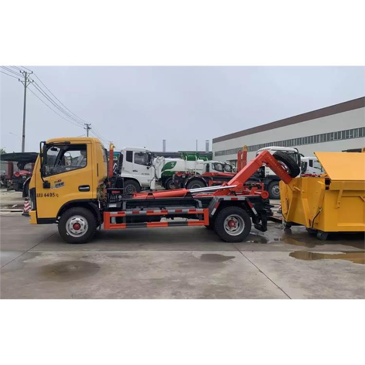 潮州建筑鉤臂垃圾車 藍牌伸縮臂垃圾車 可進地下室