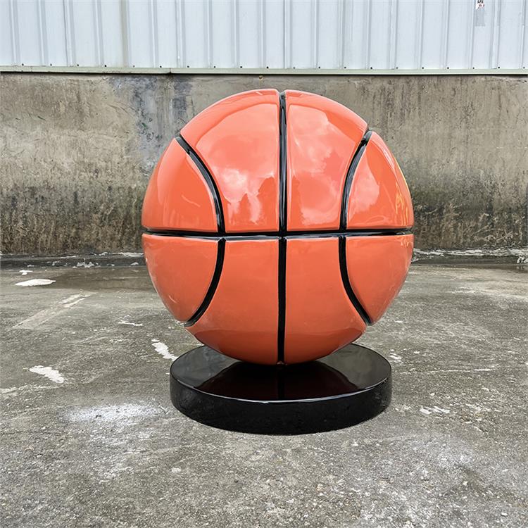 室內室外擺件 北京玻璃鋼足球雕塑