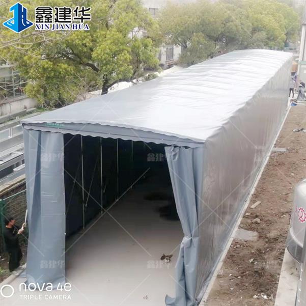 戶外遮陽遮雨電動推拉棚 抗雪壓強