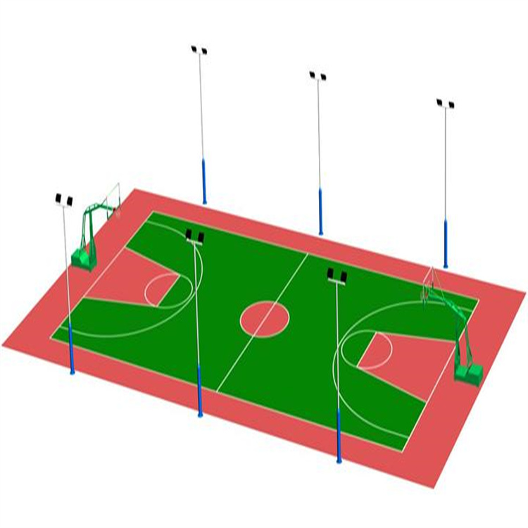 钦州市篮球场面漆铺设图片