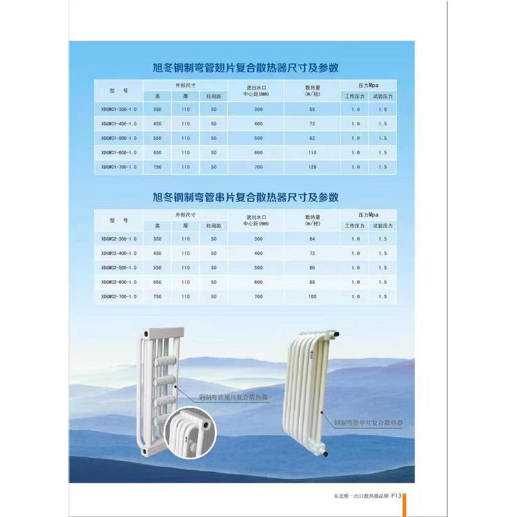 壁掛式鋼鋁復合暖氣片 蒸汽采暖散熱器