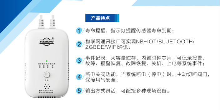 內蒙古一氧化碳報警器智能家居 四川希爾得科技供應