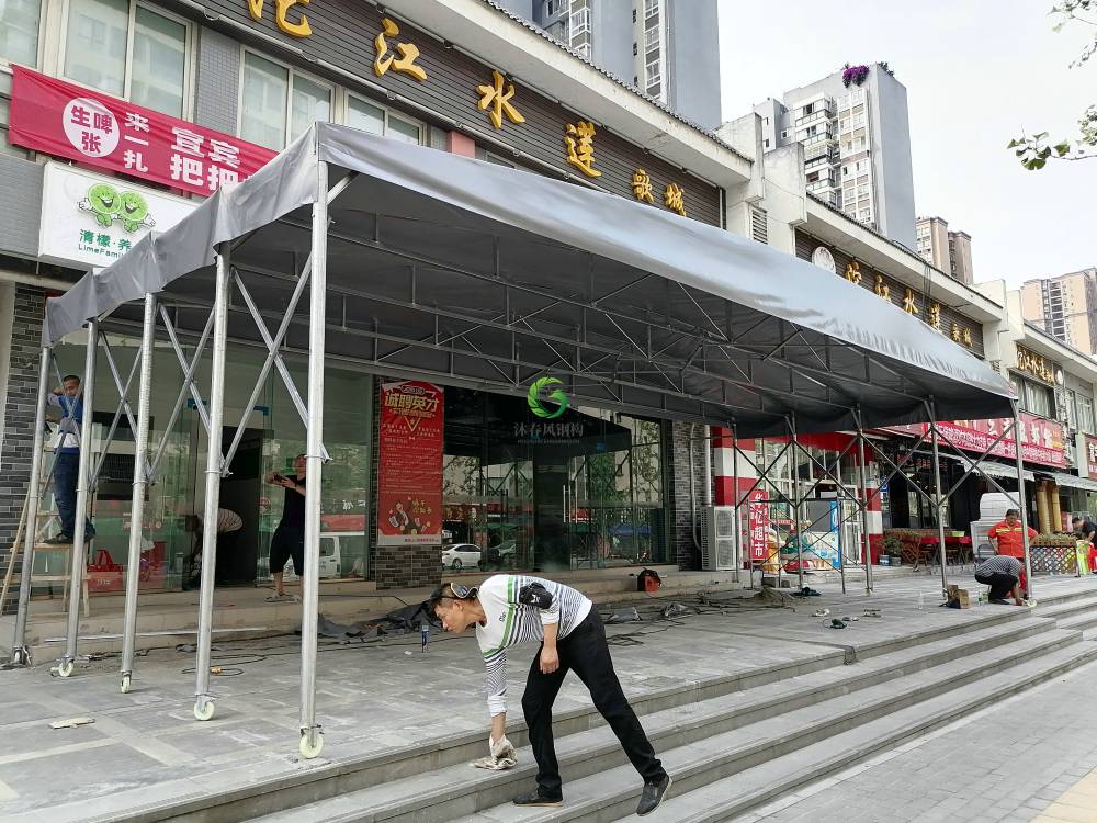 甘孜州大型仓库雨棚物流仓库雨篷存放物料折叠仓库帐篷