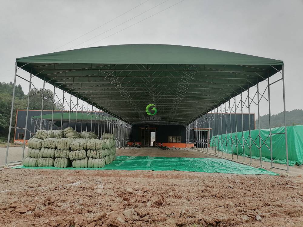 遵義市定制戶外推拉棚移動(dòng)戶外遮陽棚物流倉儲卸貨篷