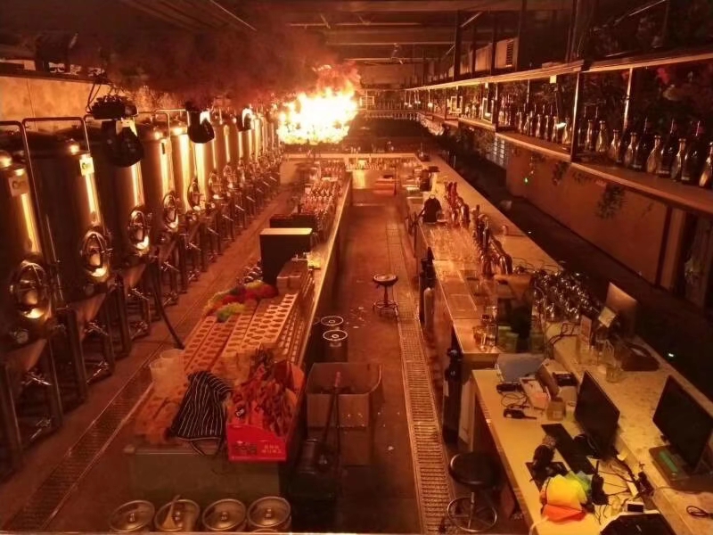 天津大型酒吧日產2000升精釀啤酒設備
