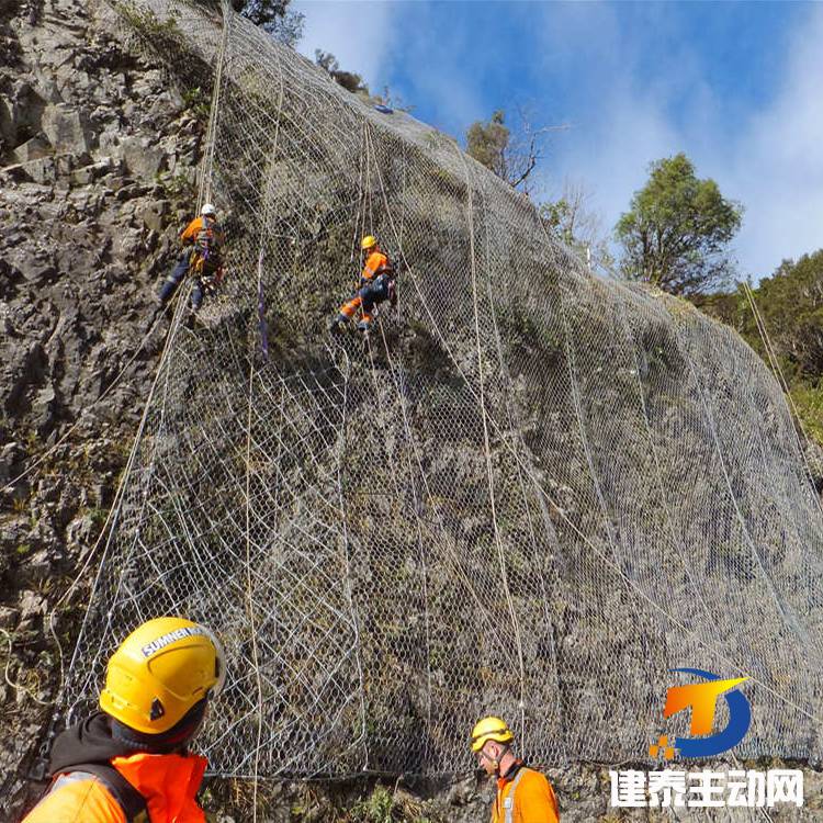 建泰 柔性邊坡防護網工程 防落石主動邊坡防護網