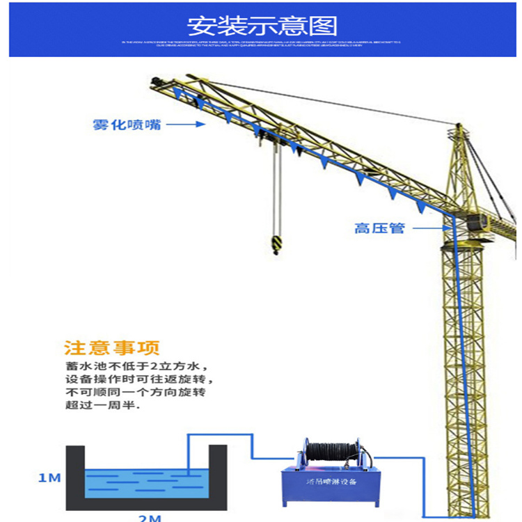 怒江塔吊降温喷淋生产厂家