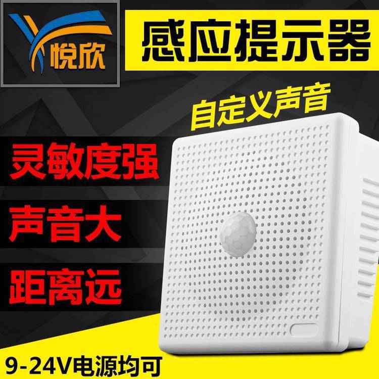 悦欣小功率12V电源24V人体感应语音提示器YX04A