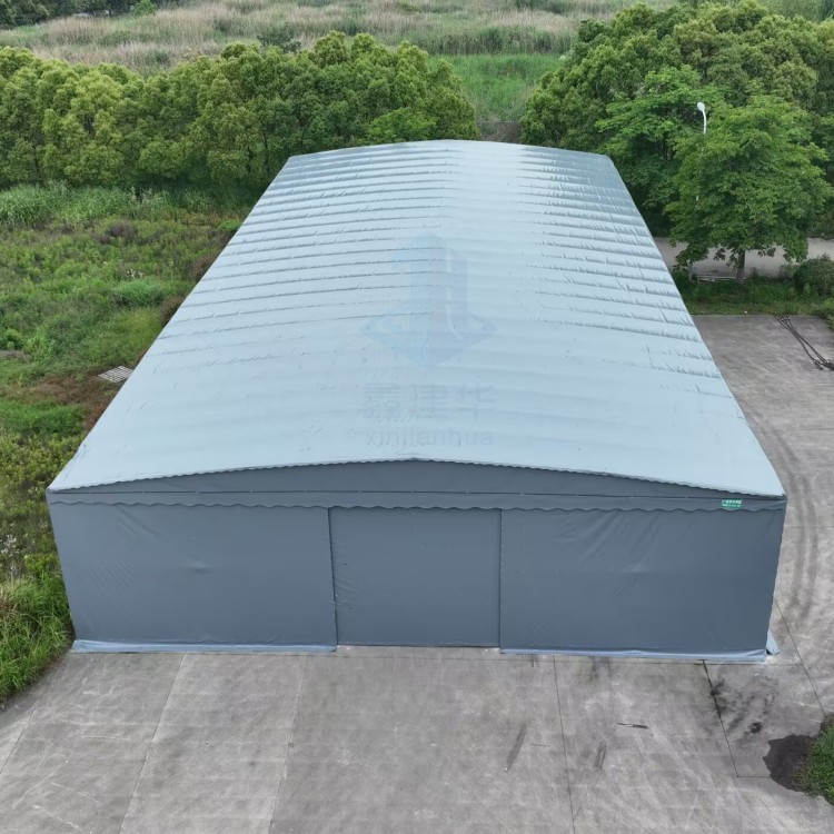 洛陽倉庫電動推拉雨棚 物流遮陽蓬 施工安裝方便