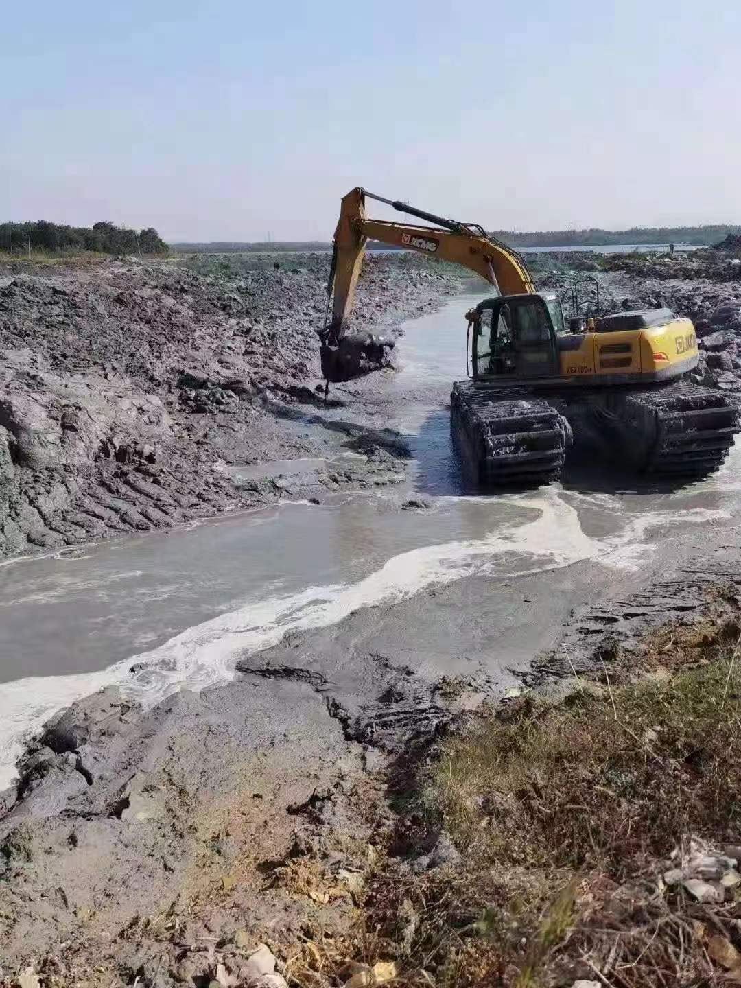 铜陵水路勾机租赁