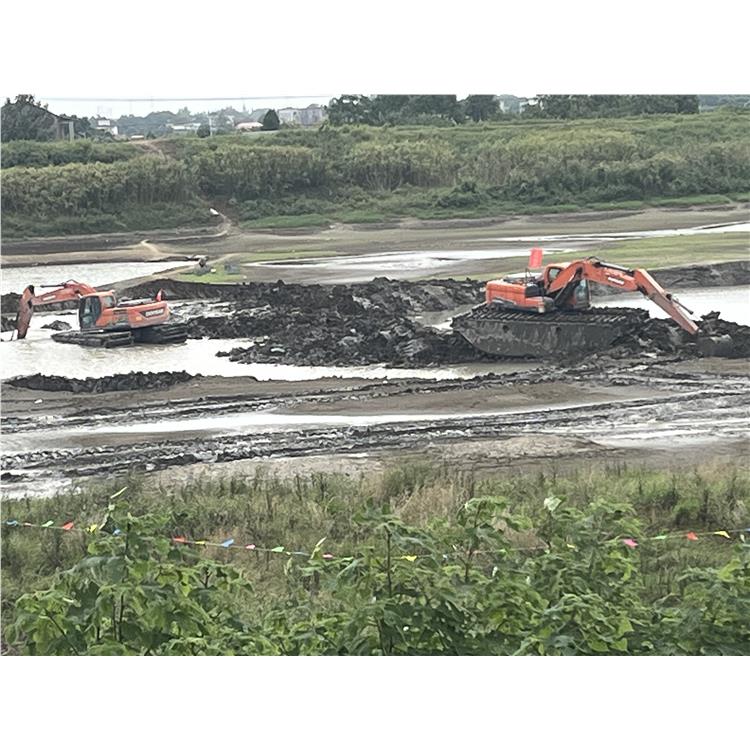 機構 臨沂水陸兩用挖掘機出租租賃 水路勾機出租