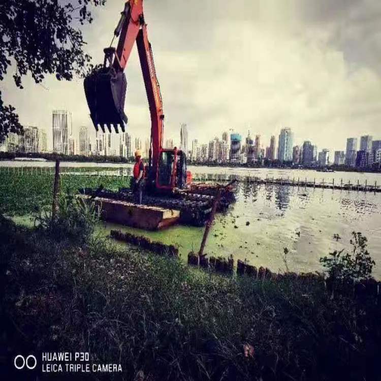 湘西水陸挖掘機出租 小型 水上船勾機出租