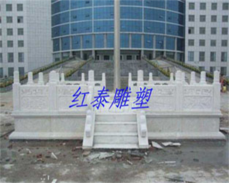 宜賓廣場漢白玉旗臺廠家