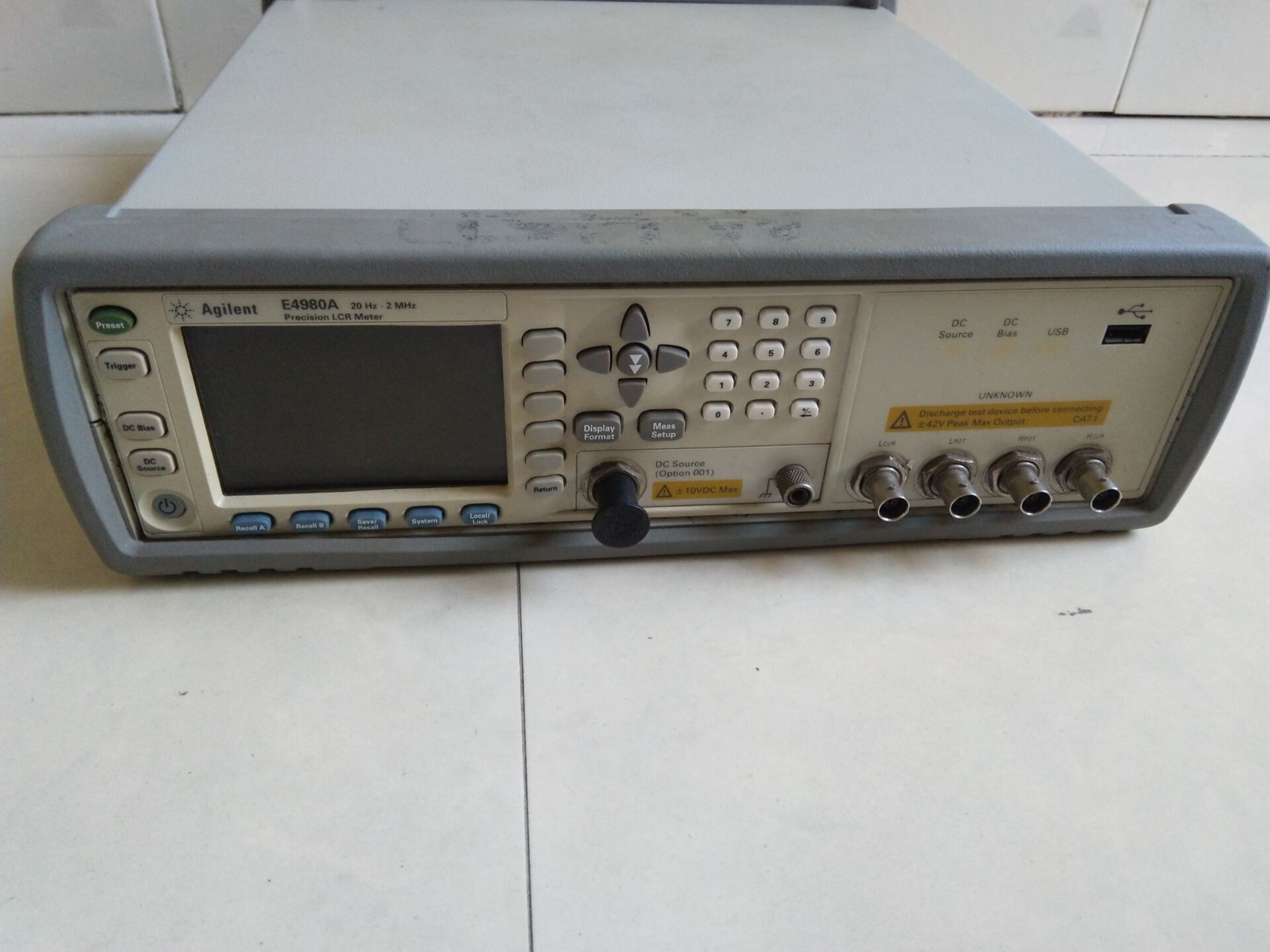 是德科技KEYSIGHT E4980A 台式 LCR 表