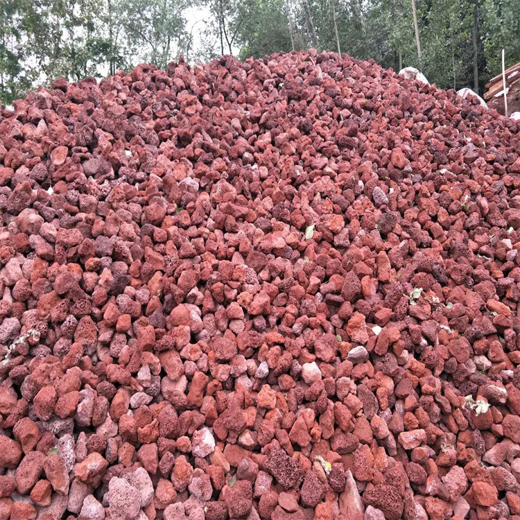 蘭州紅色火山石多少錢一噸 火山巖石