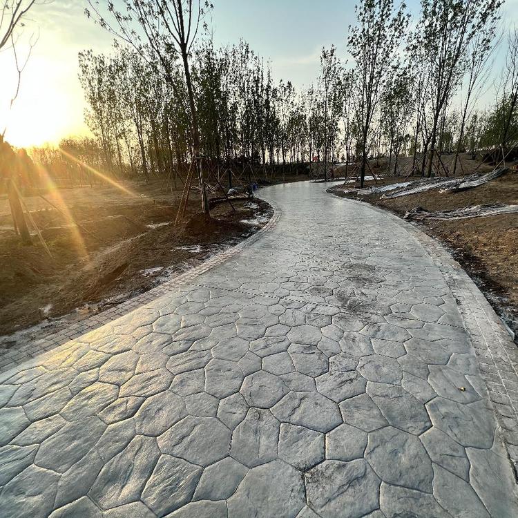 金坛彩色压花地坪/金坛艺术压花混凝土