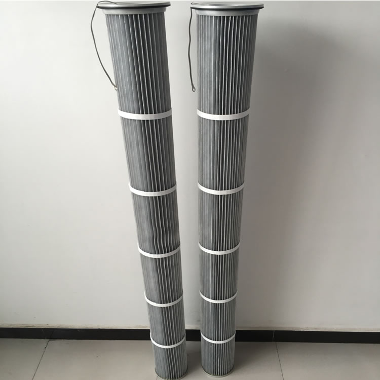 華義替代布袋工業(yè)除塵濾筒133 153 162鋼廠電廠花板開孔覆膜濾芯