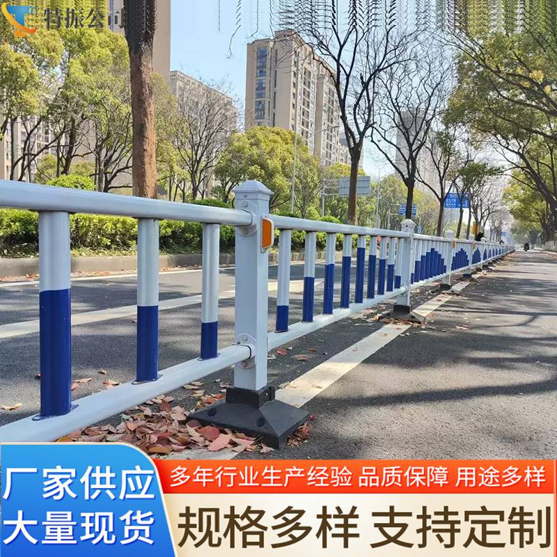 道路防撞圍欄 **區域隔離柵欄 機非人行道護欄 車站人群分流欄桿