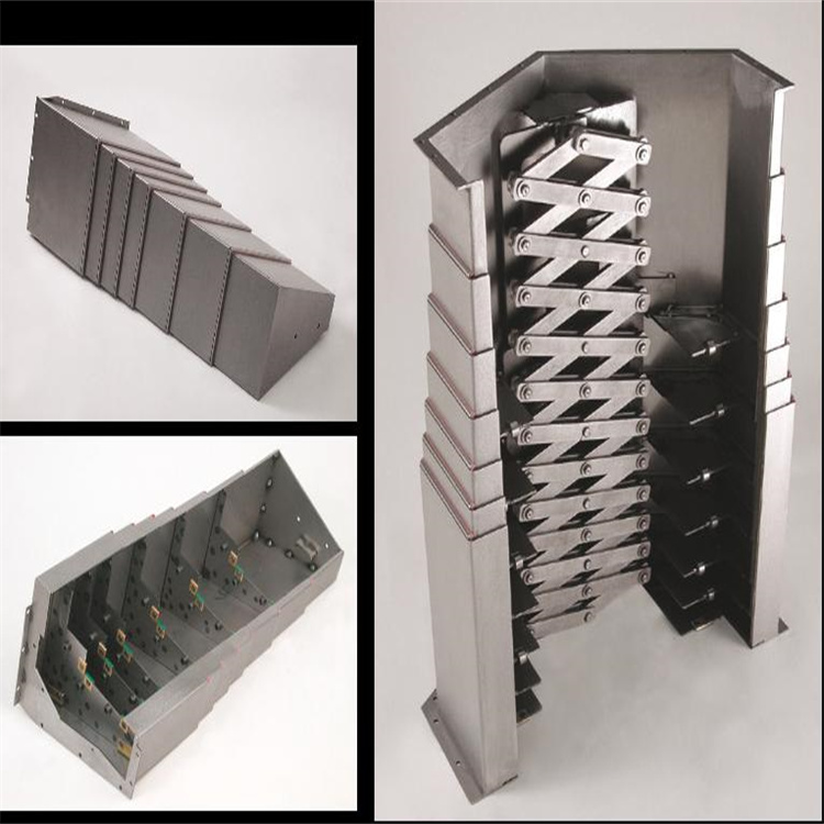 北京鋼制伸縮式導軌防護罩廠家 提供紙箱