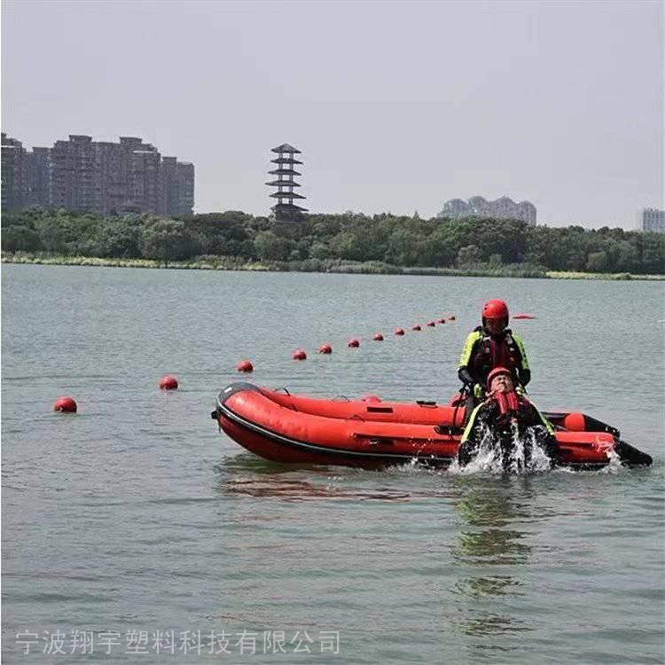 翔宇海上建筑物标记拦船塑料浮球 水域隔离警戒线