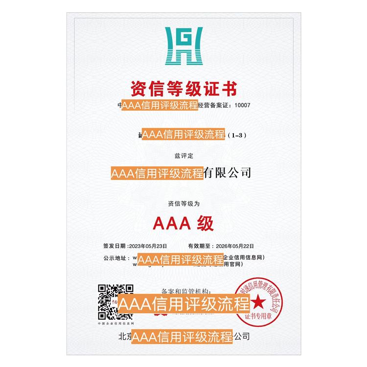 可提升企業影響力 AAA信用評級申請手續 降低投資風險
