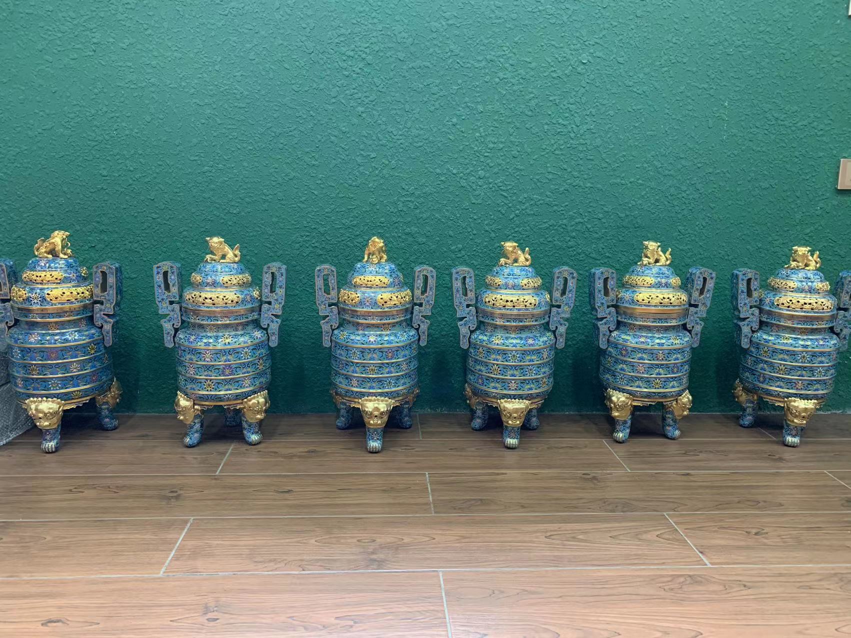 工藝品加工定制景泰藍銅胎掐絲琺瑯工廠景泰藍工藝品