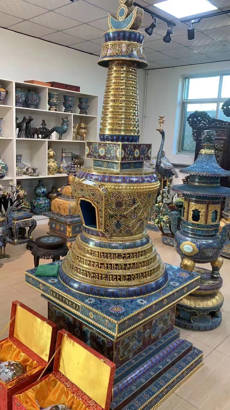 景泰藍工廠批發定制工藝品景泰藍銅胎掐絲琺瑯