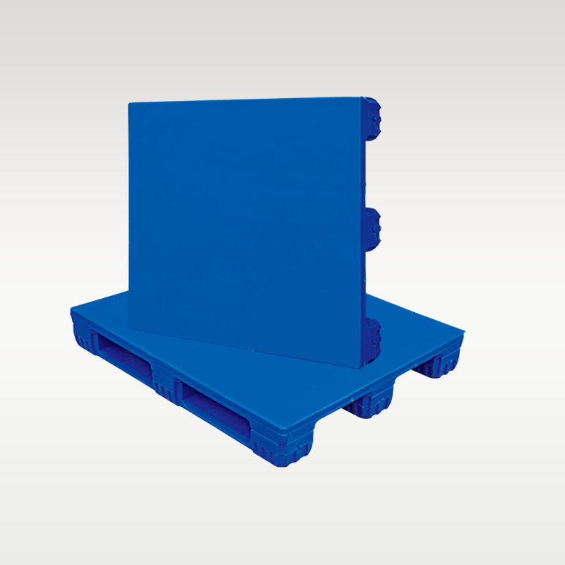 世纪恒平板川字吹塑托盘 可上货架 四向进叉 塑料托盘