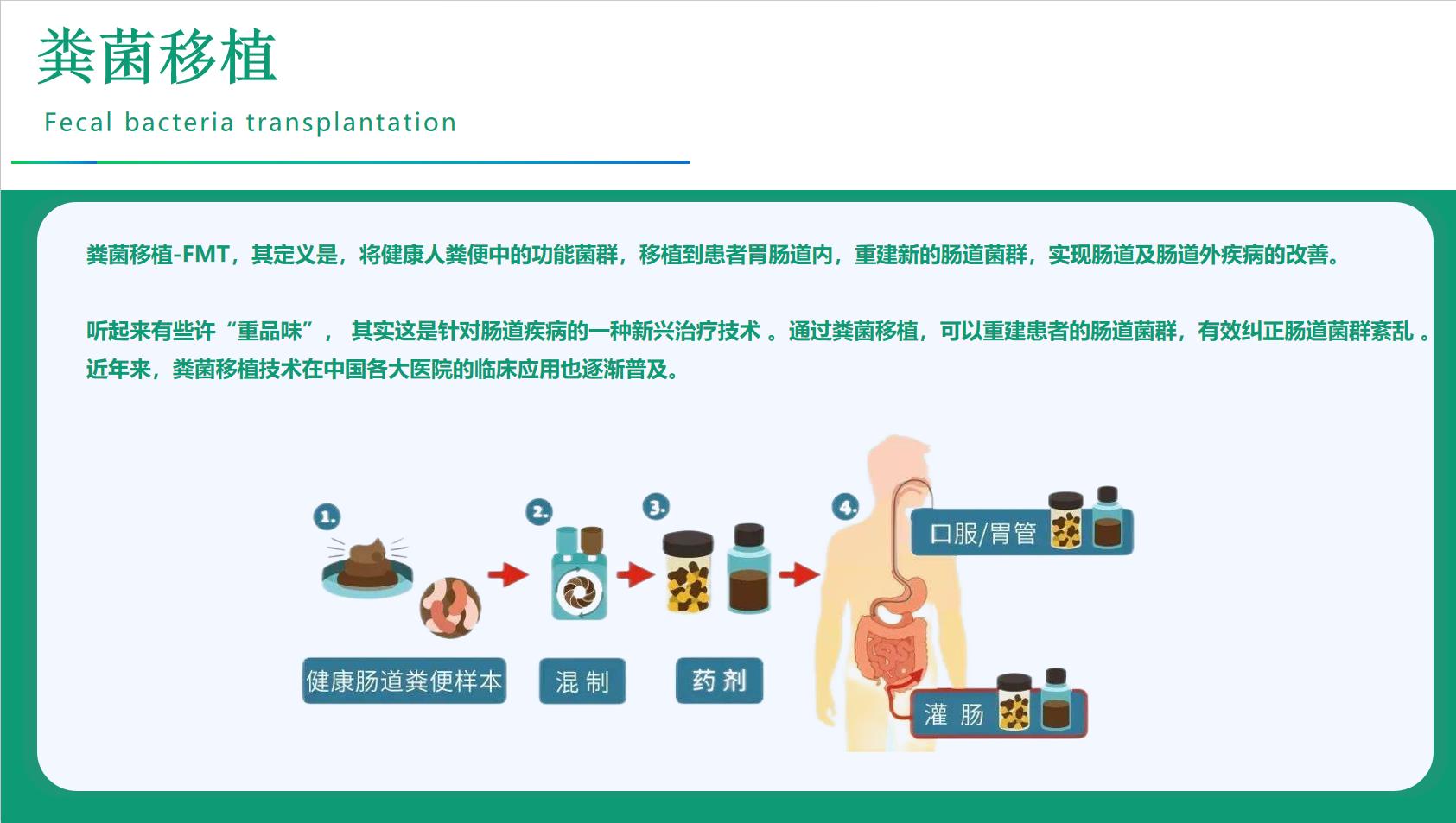 广州粪菌移植招商合作直供