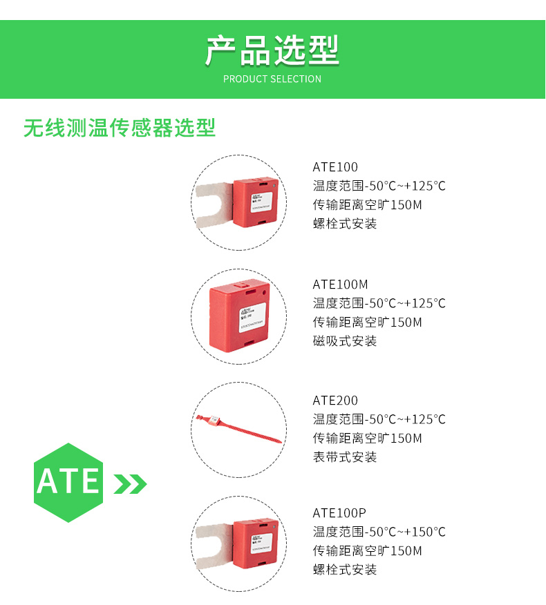 电缆无线测温传感器