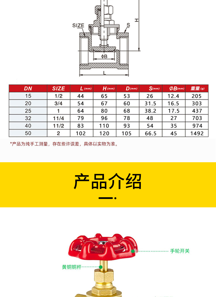 全铜截止阀型号