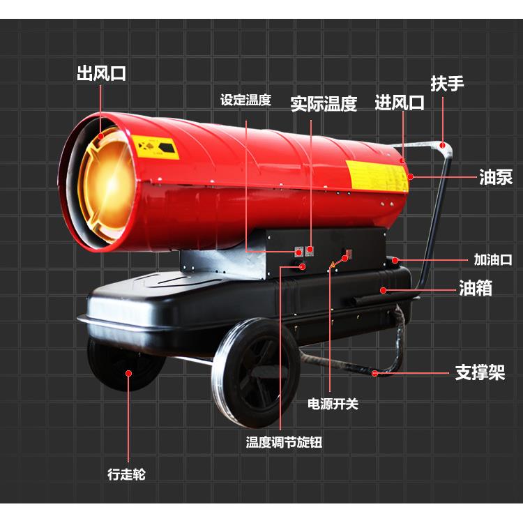 畜牧养殖用烧油的热风炉 配置 燃油小风炮