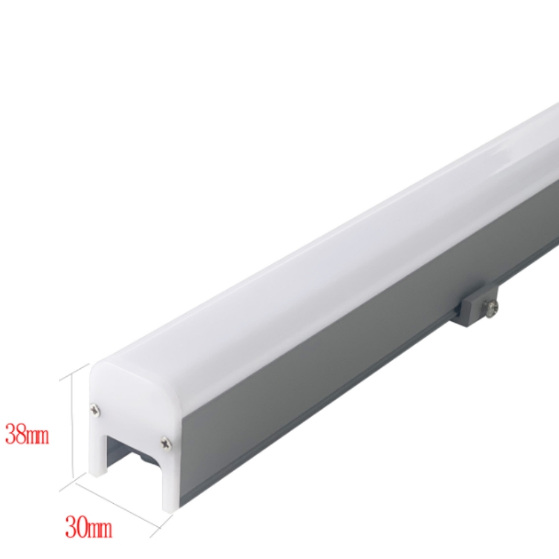 中山户外工程生产厂家明可诺外控全彩线条灯dmx512洗墙灯