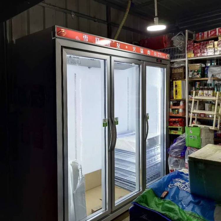 花店冷藏展示柜 4门饮料冰箱温度 大容量甜品保鲜水柜 冷藏陈列尺寸