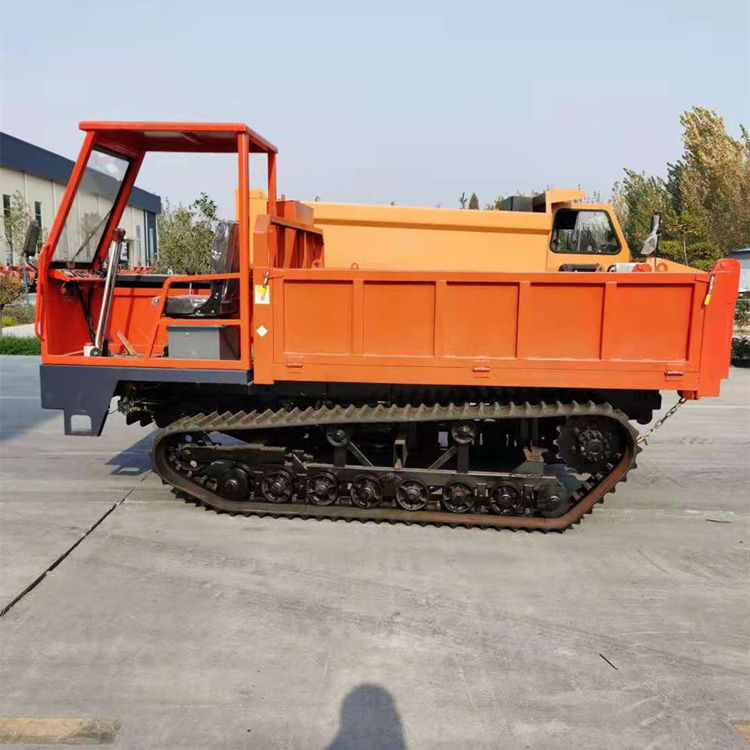 綿陽(yáng)手推式履帶爬山虎 8噸鏈軌翻斗車 原地轉(zhuǎn)向